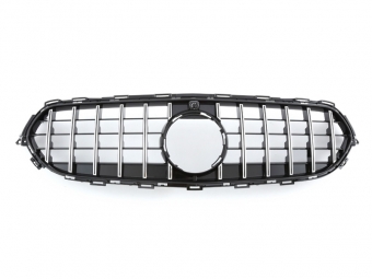 PARRILLA DELANTERA PANAMERICANA GTR PARA MERCEDES CLASE E W213 / S213 / C238 / A238 2020-2023 CROMO