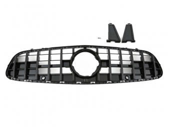 PARRILLA DELANTERA PANAMERICANA GTR PARA MERCEDES SL R231 FACELIFT 2016-2020 - NEGRO