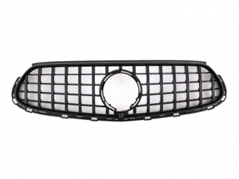 PARRILLA DELANTERA PANAMERICANA GTR PARA MERCEDES GLC X254 / C254 AMG-LINE - NEGRO