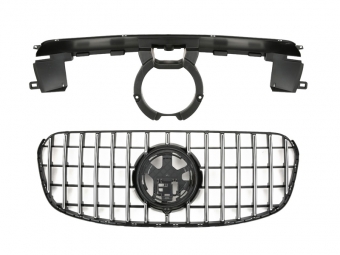 GRELHA DIANTEIRA PANAMERICANA GTR PARA MERCEDES GLS X167 2023-- CROMO