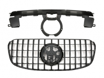 GRELHA DIANTEIRA PANAMERICANA GTR PARA MERCEDES GLS X167 2023-- PRETO