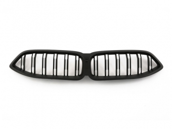 PARRILLA DELANTERA DOBLE LAMA BMW SERIE 8 G14 G15 G16 2022- LCI - NEGRO MATE