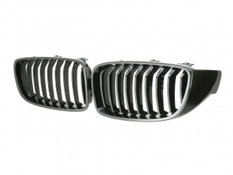 PARRILLA DELANTERA PARA BMW SERIE 4 F32/F33/F36/M4 F82/M3 F80 2013-2019 - NEGRO BRILLO