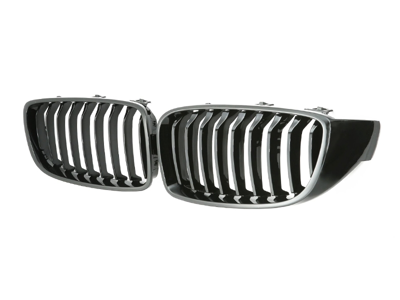 PARRILLA DELANTERA PARA BMW SERIE 4 F32/F33/F36/M4 F82/M3 F80 2013-2019 - NEGRO BRILLO