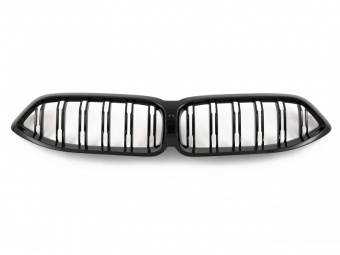 PARRILLA DELANTERA DOBLE LAMA BMW SERIE 8 G14 G15 G16 2022- LCI - NEGRO BRILLO