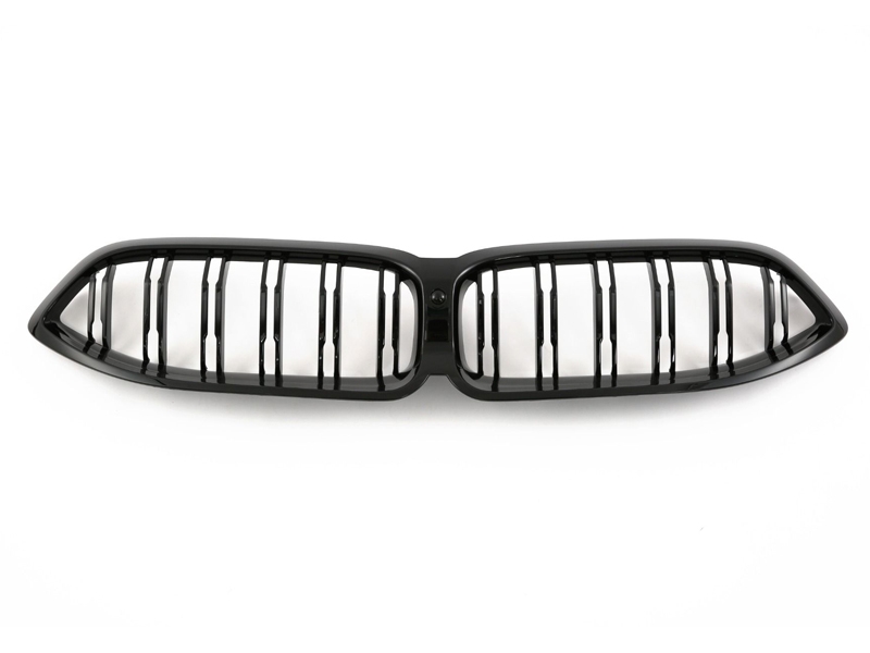 PARRILLA DELANTERA DOBLE LAMA BMW SERIE 8 G14 G15 G16 2022- LCI - NEGRO BRILLO