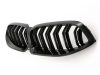 PARRILLA DELANTERA DOBLE LAMA BMW SERIE 8 G14 G15 G16 2022- LCI - NEGRO BRILLO