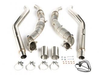 DOWNPIPES CTS TURBO PARA AUDI S6 / S7 / RS7 C7 / C7.5 4.0T COM CATALISADORES HIGH FLOW