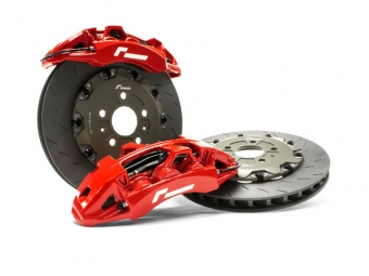 KIT DE TRAVÕES GRANDES RACINGLINE 345MM PARA GOLF 7 / LEON 3 / S3 8V / TT MK3 VERMELHOS