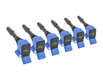 KIT DE 6 BOBINES DE IGNIÇÃO RACING LINE AUDI S4 / RS4 B9 / S5 / RS5 F5 - 2.9 / 3.0 TFSI - AZUL