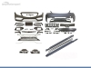 KIT DE CARROÇARIA PARA MERCEDES CLASE C W205 LOOK C63 AMG