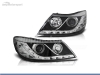 FAROIS DIANTEIROS ANGEL EYE CCFL + LUZ DIURNA PARA SKODA OCTAVIA