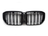 PARRILLA DELANTERA DOBLE LAMA LED PARA BMW X5 G05 LCI - NEGRO BRILLO