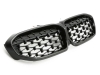 PARRILLA DELANTERA DIAMANTE CON LED PARA BMW SERIE 3 G20 / G21 - NEGRO BRILLO