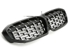 GRELHA FRONTAL DIAMANTE COM LED PARA BMW SÉRIE 3 G20 / G21 – NEGRO CROMO