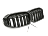 PARRILLA DELANTERA DOBLE LAMA LED PARA BMW SERIE 3 G20 / G21 2022-- NEGRO BRILLO