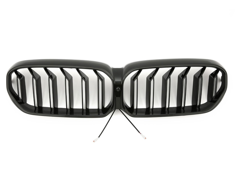 PARRILLA DELANTERA DOBLE LAMA LED PARA BMW SERIE 5 G30 G31 LCI 2020-2023 - NEGRO BRILLO