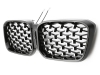 PARRILLA DELANTERA DIAMANTE LED PARA BMW X3 G01 / X4 G02 LCI 2021-- NEGRO CROMO