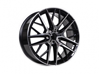 KIT DE LLANTAS 17 7.5 5X120 ET 35 CB 72.6 BLACK MACHINED FACE