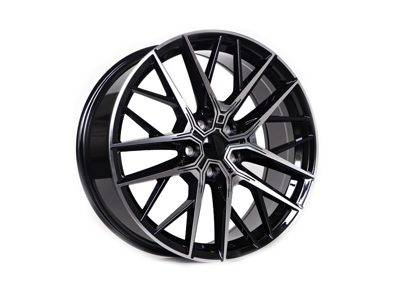 KIT DE JANTES 17 7.5 5X120 ET 35 CB 72.6 BLACK MACHINED FACE