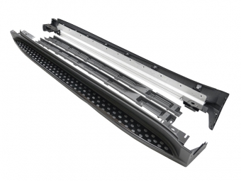 ESTRIBOS LATERAIS PARA MERCEDES ML W164 2005-2011 - PRETO