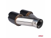 COLA DE ESCAPE ACERO INOXIDABLE CARBONO IZQUIERDA AMiO-04069