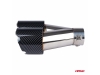 COLA DE ESCAPE ACERO INOXIDABLE CARBONO DERECHA AMiO-04070