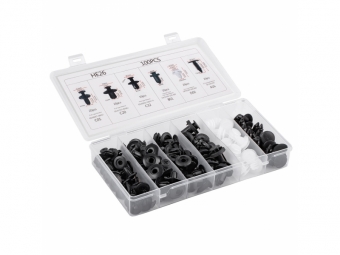 JUEGO DE CLIPS PARA CARROCERÍA X 100 UNID.