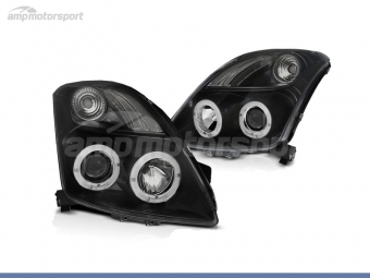 FAROS DELANTEROS OJOS DE ANGEL PARA SUZUKI SWIFT