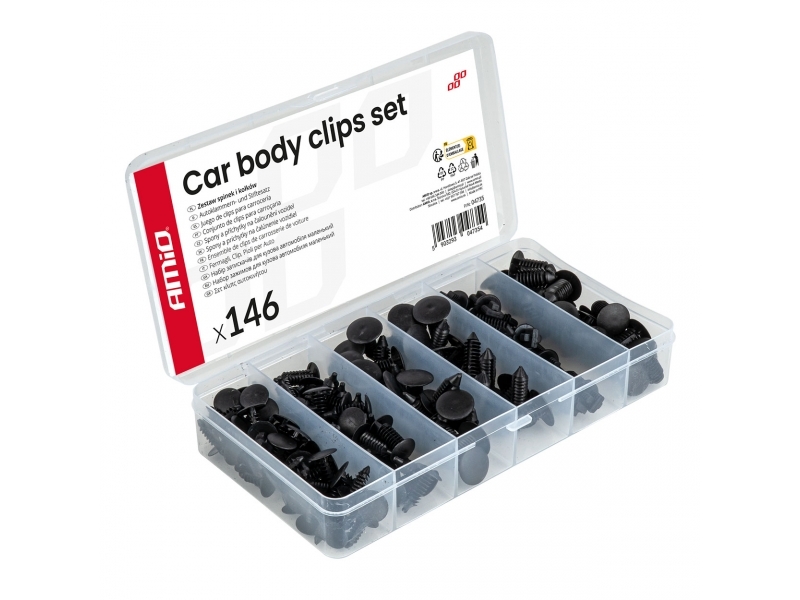 CONJUNTO DE GRAMPOS PARA CARROÇARIA 146 UNIDADES AMiO-04735