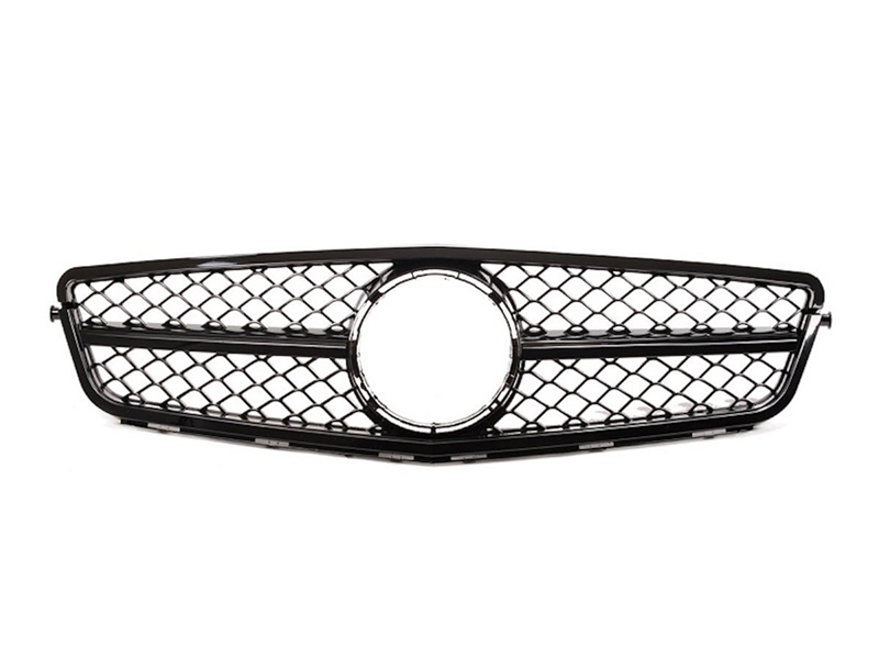 PARRILLA DELANTERA PARA MERCEDES CLASE C W204 2007-2014 - NEGRO