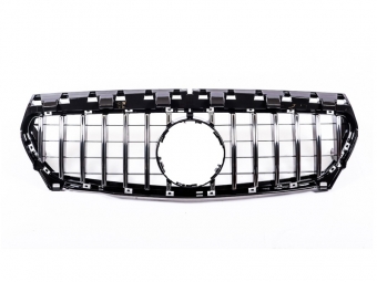 GRELHA FRONTAL PANAMERICANA GTR PARA MERCEDES CLA C117 / X117 FACELIFT CROMO