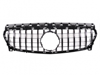 GRELHA FRONTAL PANAMERICANA GTR PARA MERCEDES CLA C117 / X117 FACELIFT PRETO