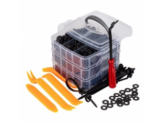 JUEGO DE CLIPS Y EXTRACTORES 650 PIEZAS. AMiO-04433