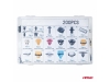 CONJUNTO DE CLIPES CORPORAIS 200 UNIDADES AMiO-04739