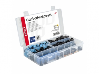 JUEGO DE CLIPS PARA CARROCERÍA 148 PIEZAS CON HERRAMIENTAS AMiO-04741