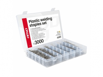 JUEGO DE GRAPAS PARA SOLDADURA DE PLÁSTICO 3000 PIEZAS AMiO-04743