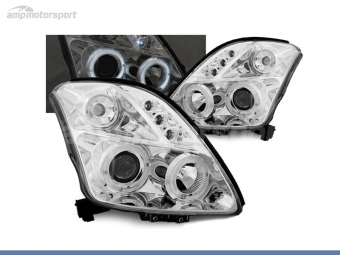 FAROS DELANTEROS OJOS DE ANGEL PARA SUZUKI SWIFT