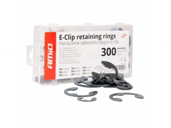 JUEGO DE RETENCIÓN EXTERNA E-CLIP 300 PIEZAS AMiO-04124
