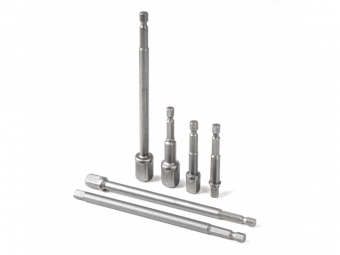 ADAPTADORES DE ENCHUFE HEXAGONALES HEX 1/4" 3/8" 1/2" AMiO-04781