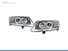 FAROS DELANTEROS OJOS DE ANGEL PARA AUDI A6 4F