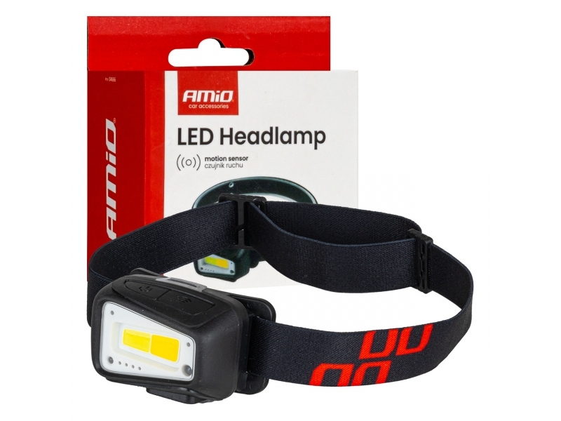 LINTERNA DE CABEZA LED COB 1800MAH (BATT) AMiO-04666