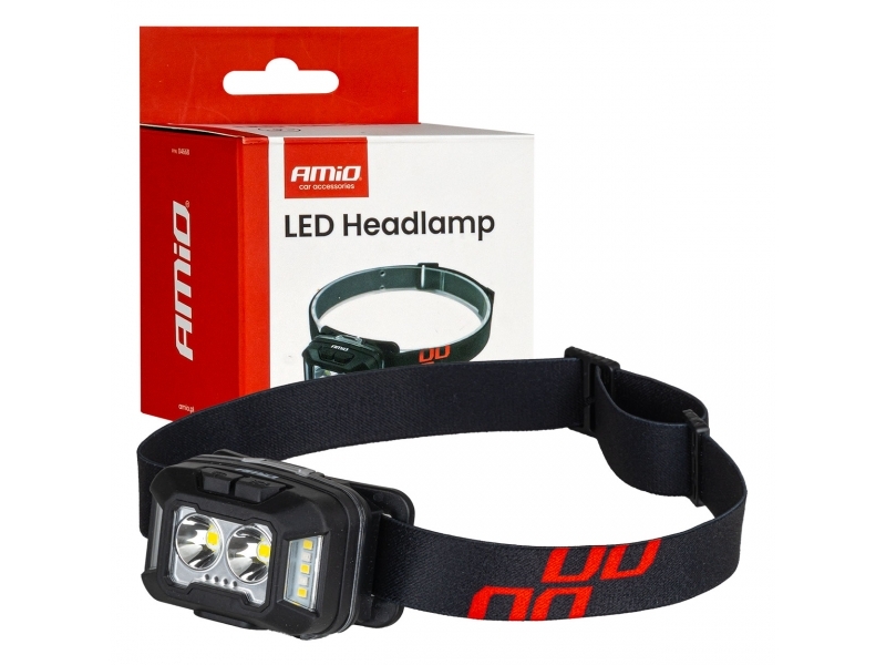 FAROL LED 2XXPG+10SMD 1800MAH SUPER BRIGHT (BATT) AMiO-04668