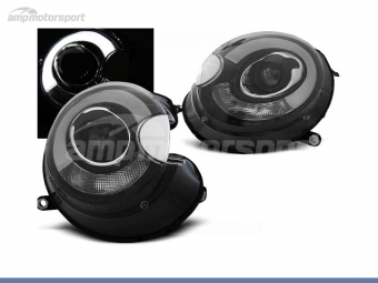 FAROS DELANTEROS PARA MINI COOPER R56/R57 LUZ DIURNA NEGROS 2006-2014