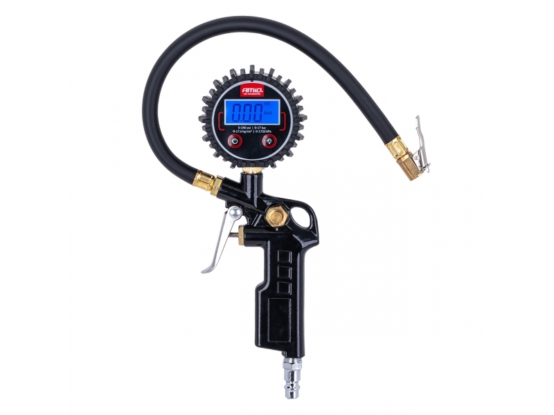 PISTOLA COMPRESSORA DE AR COM MANÓMETRO 17 BAR AMiO-04466