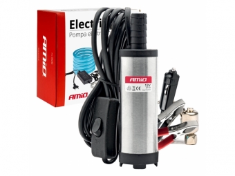 BOMBA ELÉCTRICA PARA DIESEL 12V/230V SUMERGIBLE DIÁMETRO 38 MM, KIT CON MANGUERA