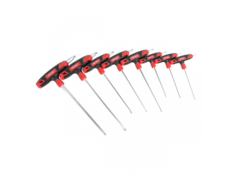 CONJUNTO DE CHAVES TORX COM CABO EM T 8 PEÇAS AMiO-04827