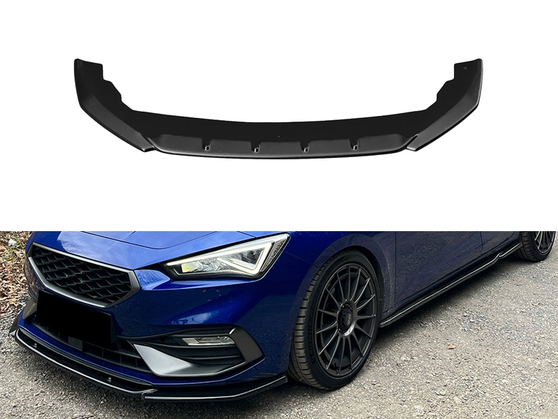 SPOILER DIANTEIRO PARA SEAT LEON FR MK4 2020-2024 - PRETO BRILHO