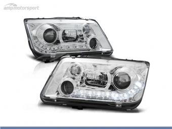 FAROIS DIANTEIROS LUZ DIURNA LED PARA VOLKSWAGEN BORA