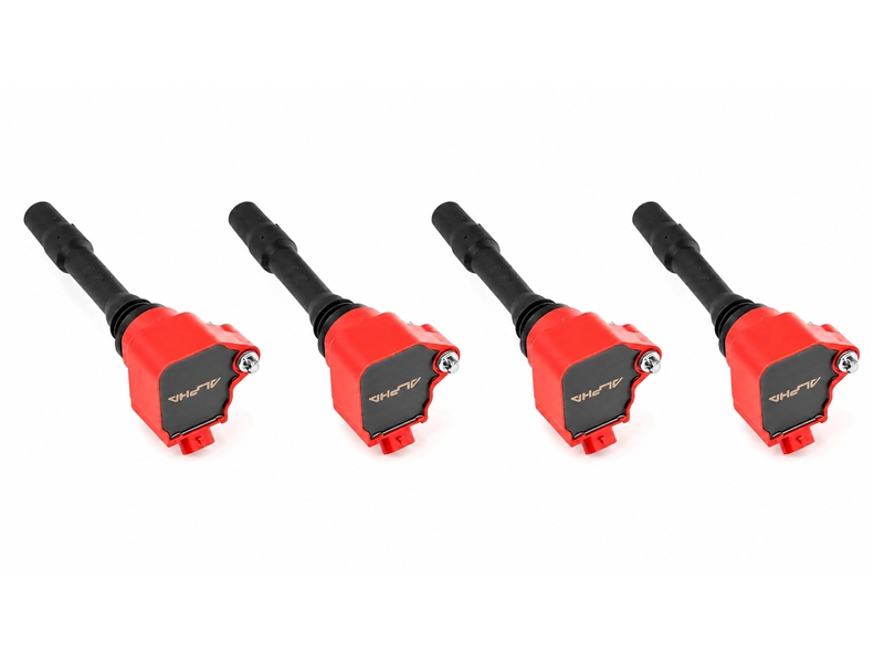 KIT DE 4 BOBINAS DE ENCENDIDO ALPHA COMPETITION MOTOR B48 / S58 - ROJAS